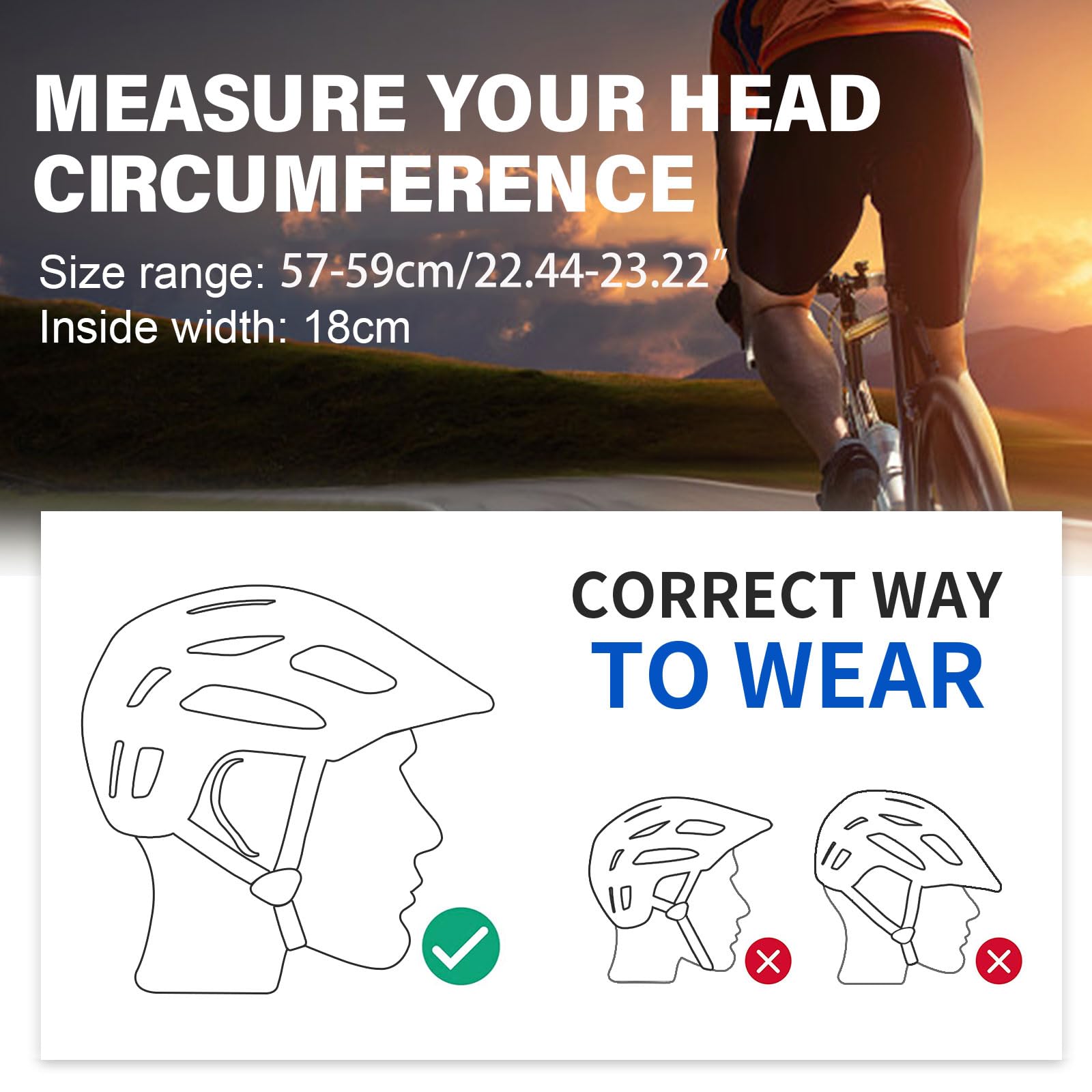 SIFVO Bike Helmets for Men and Women, Mountain Bike Helmet with Extended Visor Helmets for Adults Adjustable Bicycle MTB Helmet 57-59cm : Sports & Outdoors