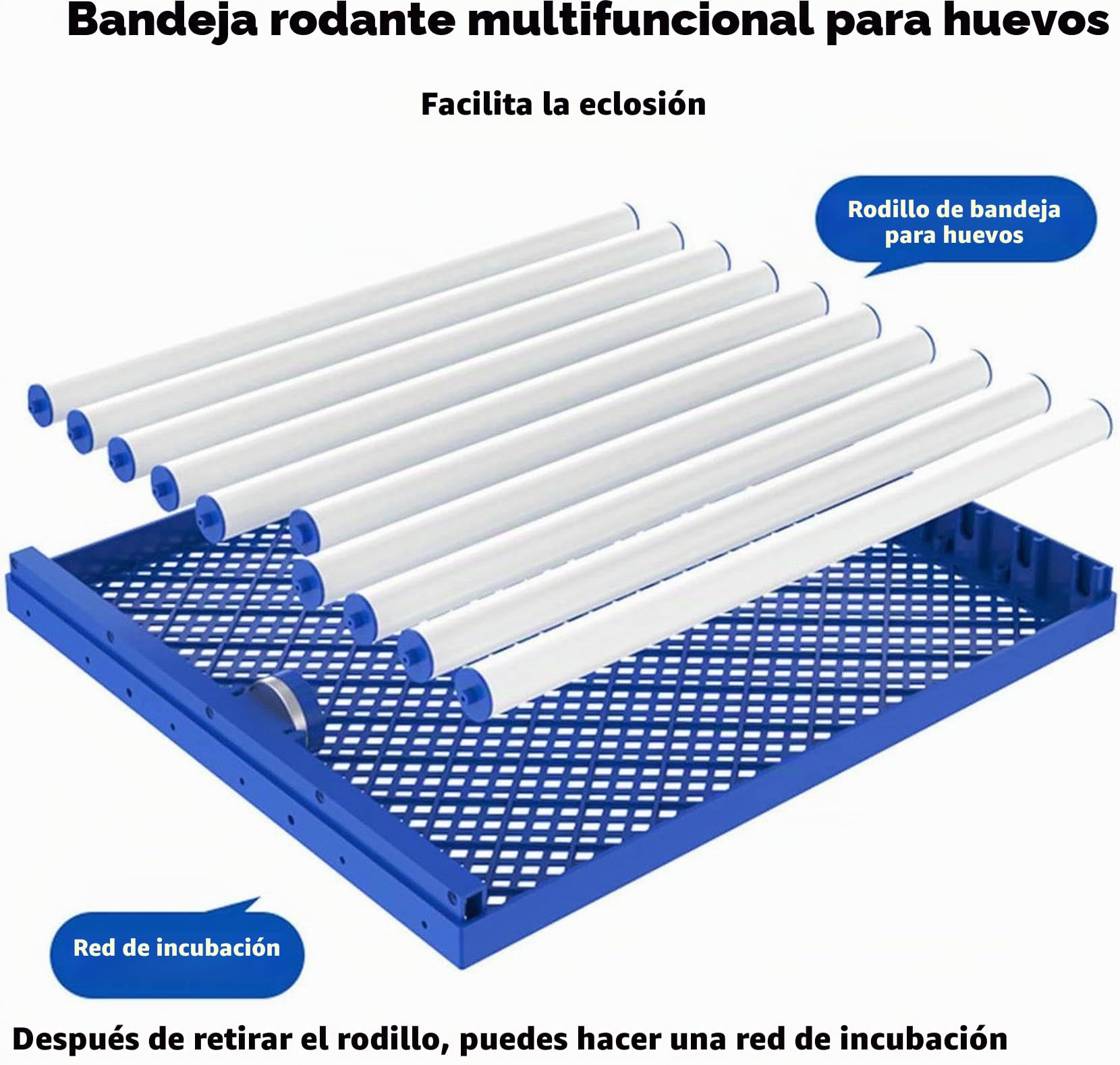 Incubadora De 136/204/372/340 Huevos con Volteador AutomáTico Y AdicióN AutomáTica De Agua, Control De Humedad Y Temperatura, FuncióN WiFi, Osciloscopio Integrado, para Aves De Corral 136Eggs