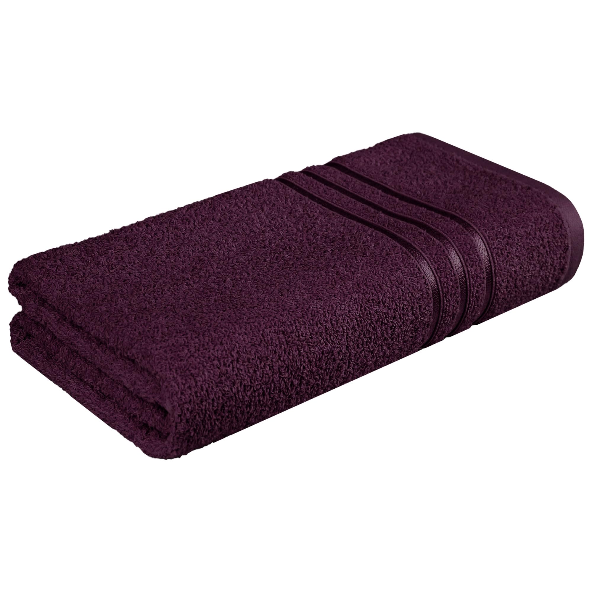 MYTRIDENT Bath Towel | Comfort Living | Quick Drying | Travel Friendly | For Men/Women | 1 Piece Large Size | 100% Cotton 400 GSM | 70cms x 140cms - Black Currant