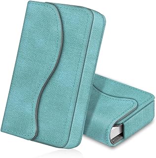 Visitenkartenetui Kartenetui, Premium Kunstleder Handgefertigte Scheckkartenhülle Kreditkartenetui mit Magnetverschluss für Damen Herren,