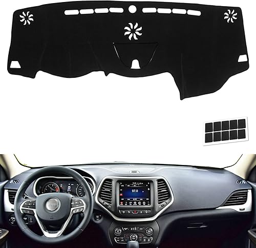 KEYOOG Cubierta de tablero para tablero compatible con Je-ep 2016-2009 Compass 2017-2009 Patriot (para código de cuerpo MK), alfombrilla