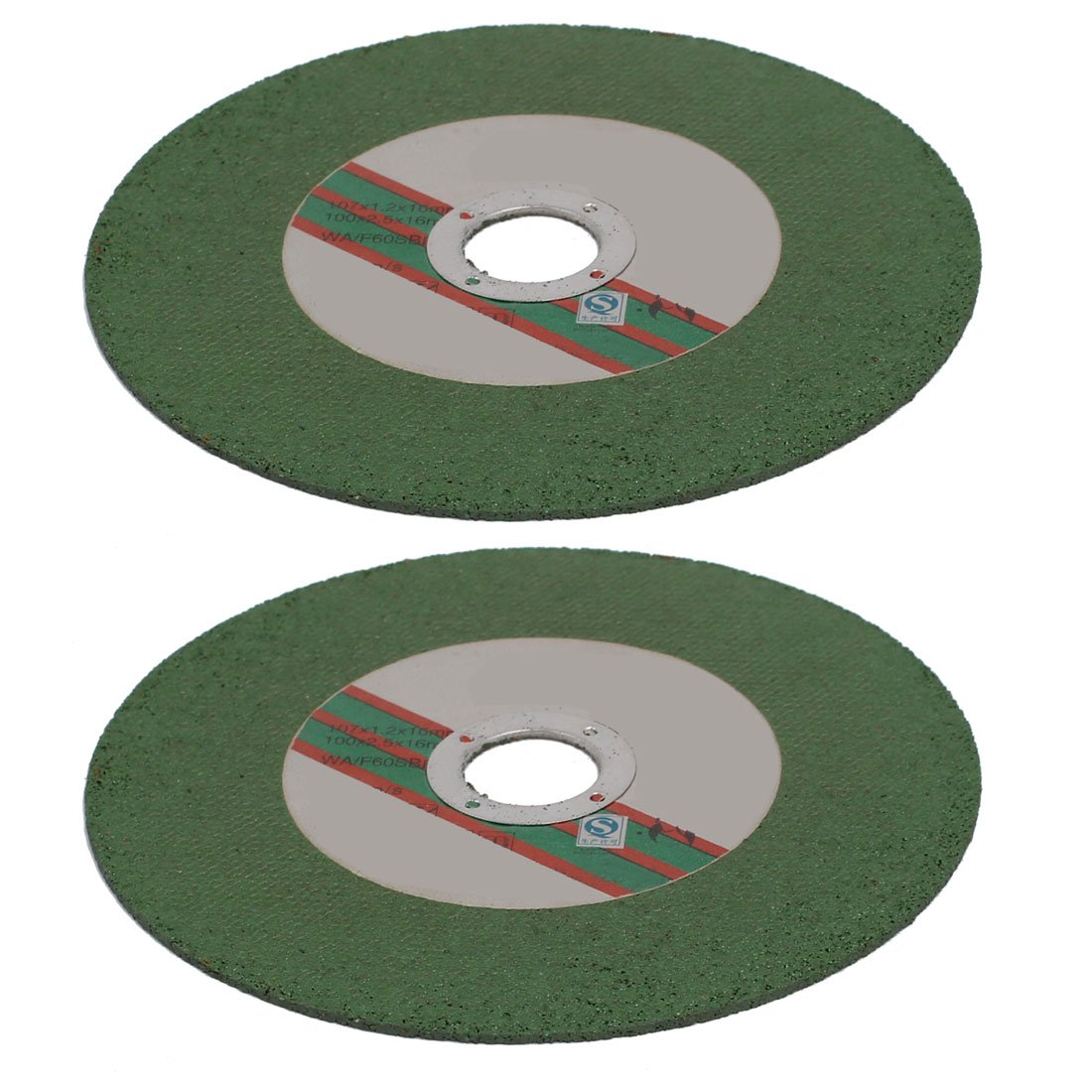 Aexit 107mmx1.2mmx16mm Cutting Abrasives Wheel Grinding Cut Off Disc Green 2pcs Model:55as398qo750