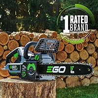 Vista 3 de EGO Power+ Paquete de motosierra inalámbrica de 16 pulgadas y 56 voltios con aceite de barra y cargador