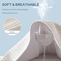 Vista 5 de BEDLORE Protector de colchón tamaño King, impermeable, sin ruido, con bolsillo profundo para colchones de 6 a 18 pulgadas, protector de colchón