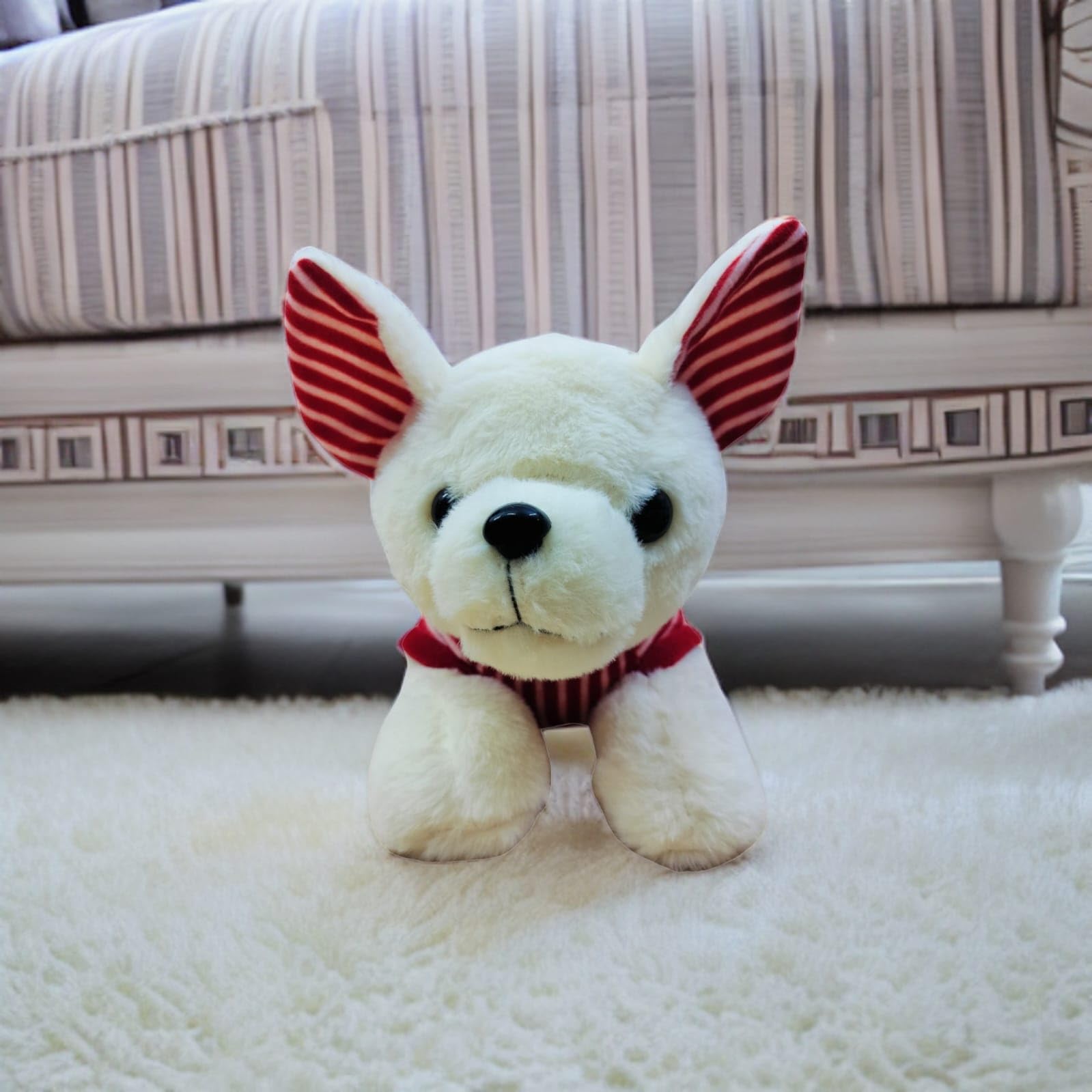 Happy Dog Peluche pour filles, bébés, garçons, petite amie, 35 cm avec couleur crème