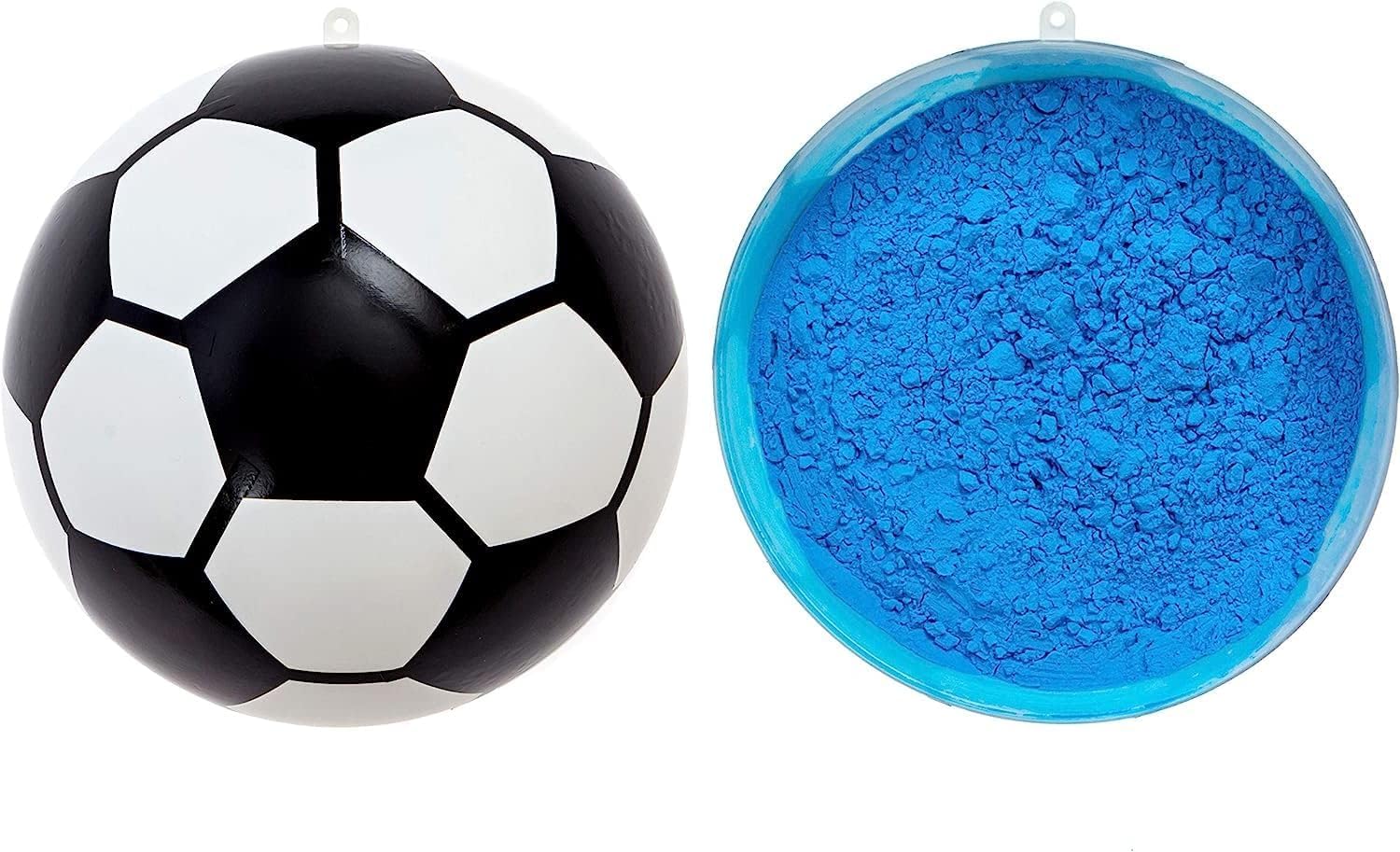 THE GIFT FACTORY "" Gender Reveal Soccer Ball with Blue Powder