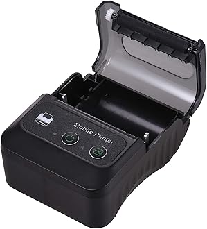 Portable Wireless BT 58mm 2 Inch Thermal Receipt Printer Mini USB Bill POS Mobile Printer Support ESC/POS Print Command Compatible with Android/iOS/Windows for Small Business Restaurant Retail Store
