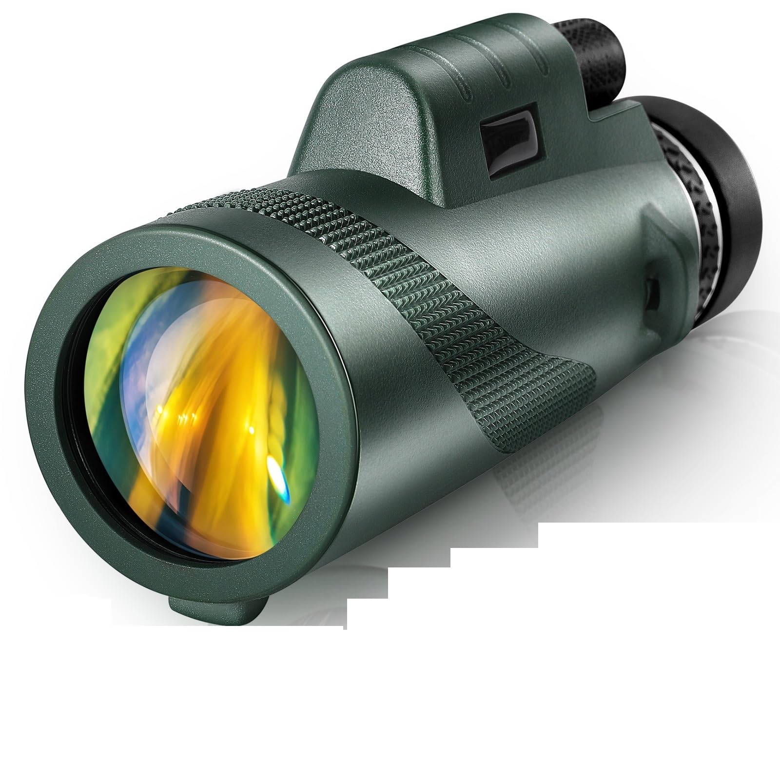 Telescopio Monocular 12X50, cámara de teléfono, Gran Aumento, HD, visión Nocturna, telescopio portátil con Soporte for teléfono Inteligente, trípode