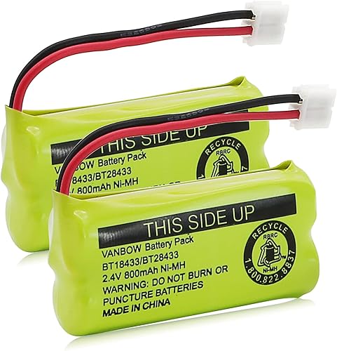 Miniatura 8 de BT18433BT28433 2.4V 800mAh Ni-MH Batería inalámbrica para teléfono, también compatible con AT&T BT184342BT284342 BT8300 BT1011 BT1018 BT1022 BT1031
