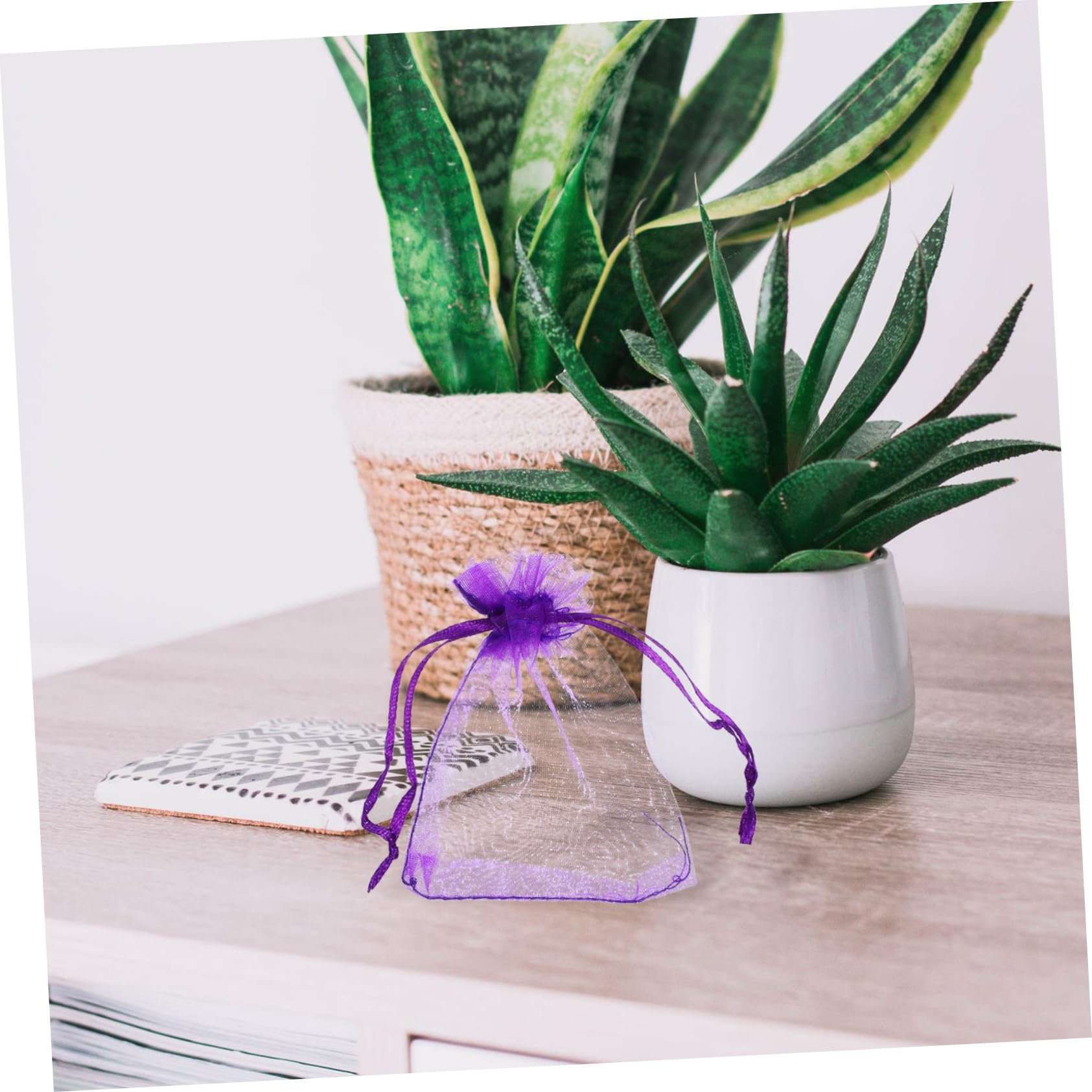Ciieeo 500 STK Tasche mit Kordelzug Leere Duftbeutel Lila Beutelbeutel Duftsäckchen Lavendelbeutel für Trockenblumen dekoratives Lavendelsäckchen Beutel Leere Beutel Spinnen Violett