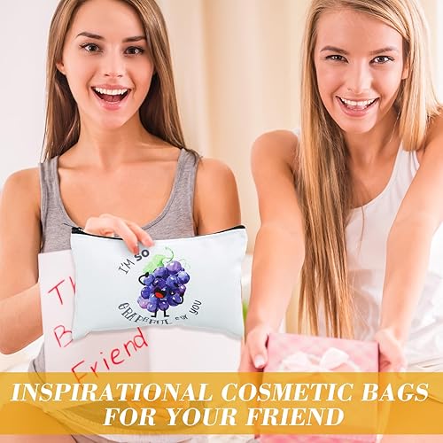 Miniatura 5 de Reginary 20 bolsas de cosméticos para mujer, espaciosas bolsas de maquillaje con cremallera, bolsa de aseo de viaje, organizador de accesorios, 7 x