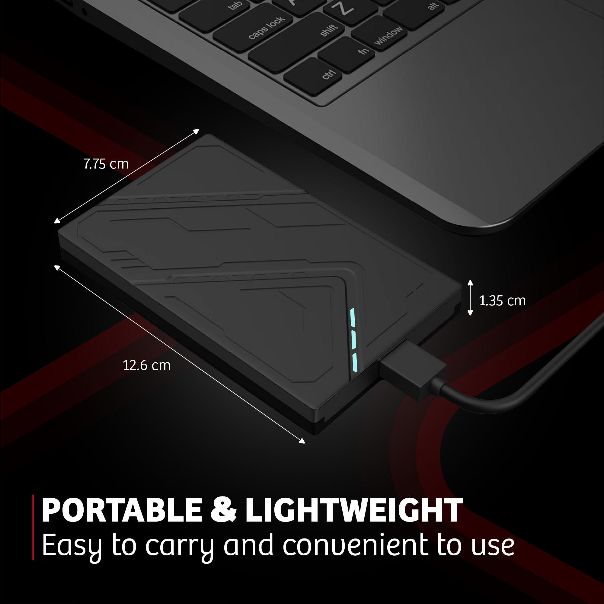 Disco duro externo USB 3.0 de 1 TB, disco duro externo PS5, disco duro externo de 2.5 pulgadas, almacenamiento de transferencia de datos de alta velocidad y disco duro de respaldo para laptop, consola