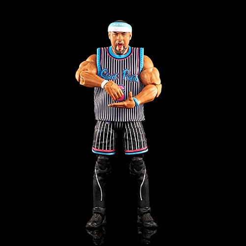 Miniatura 5 de Mattel WWE Elite Collection - Figura de acción y accesorios, serie #103 Angelo Dawkins de 6 pulgadas coleccionable con 25 puntos de articulación y