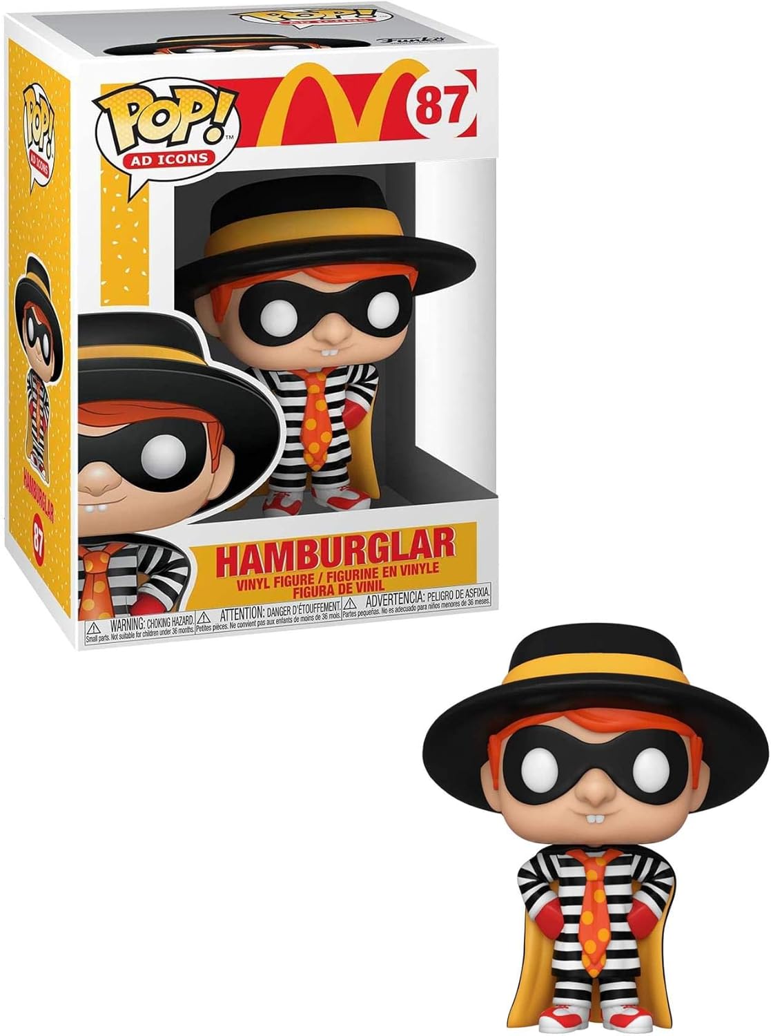 Funko Pop! Ad Icons: McDonald's - Hamburglar, Multicolor, 3.75 inches