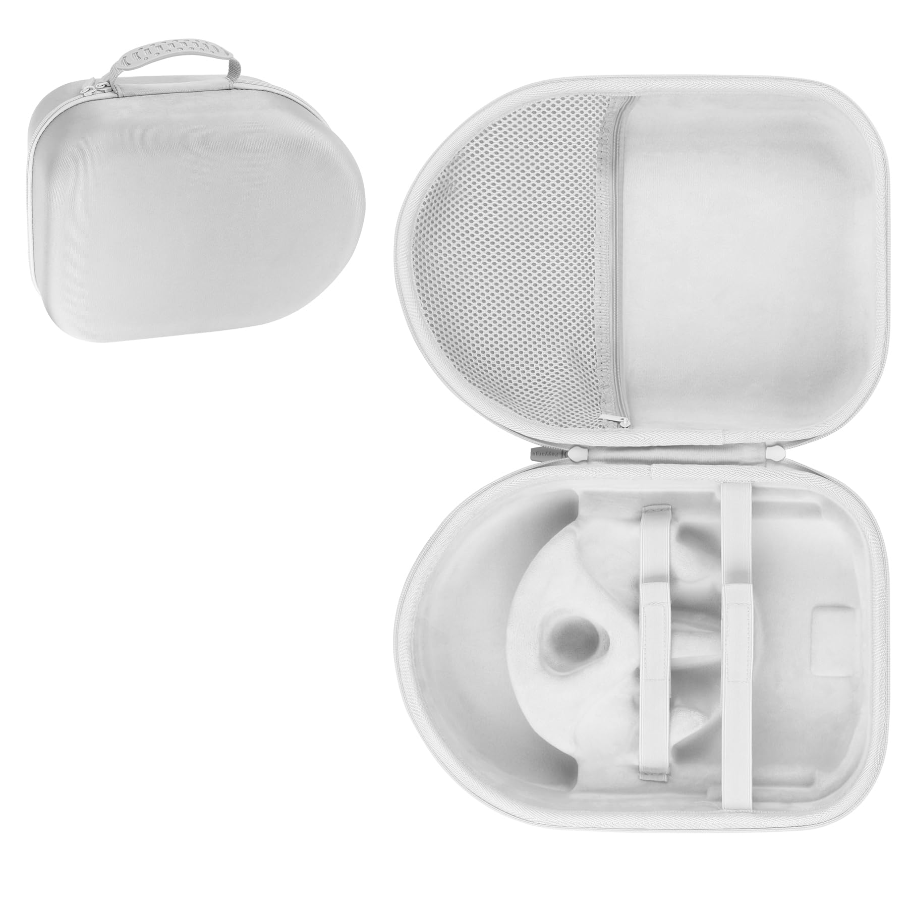 Duro Protettiva Custodia Compatibile con Meta Quest 3S / 3/2 Realtà Virtuale (Grigio)