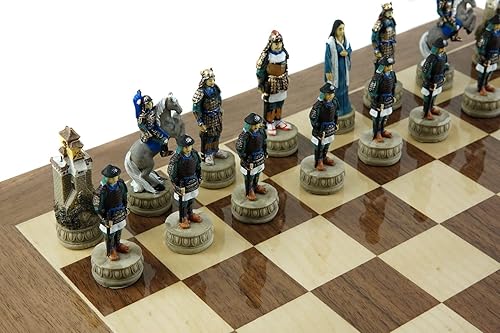 Miniatura 7 de Bello Games New York, Inc. Tablero de ajedrez japonés samurái pintado a mano y avenida Columbus de España