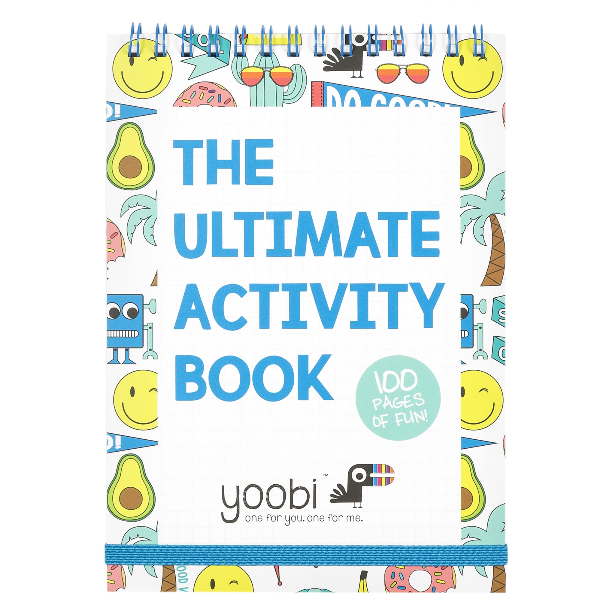 YoobiThe Ultimate Activity Book | 100 Fun-Filled Pages of Coloring, Mazes, Word-searches, and Puzzles | 0.5" x 5" x 7"