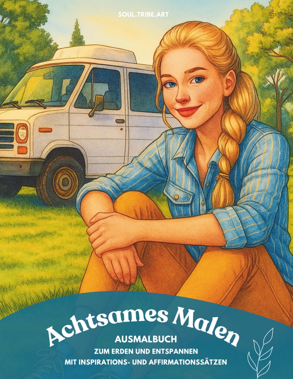 Achtsames Malen - Ausmalbuch zum Erden und Entspannen mit Affirmations- und Inspirationssätzen I Malbuch für Jugendliche und Erwachsene I 44 schöne ... Tolles Geschenk für dich oder Herzensmenschen