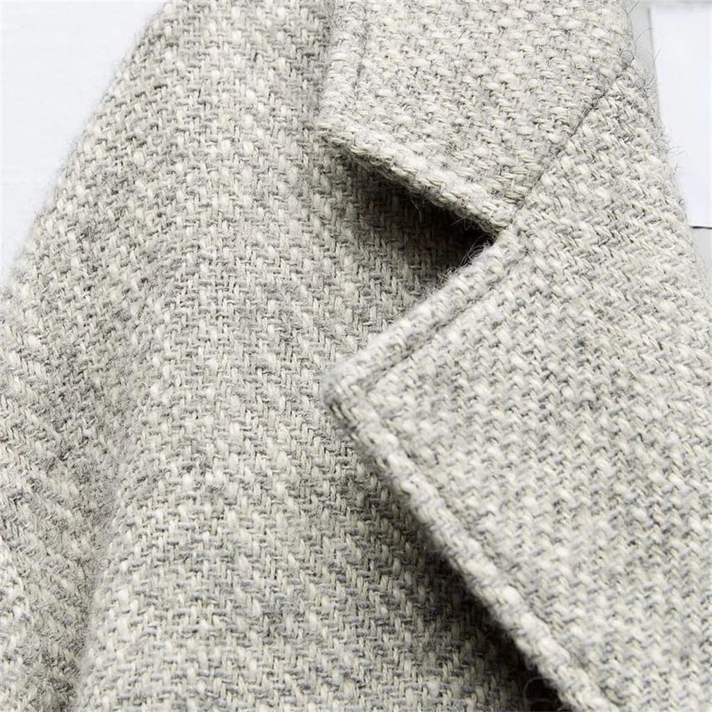 Women's Autumn and Winter New Lapel Long Sleeve Pullover Coat Warm Outerwear