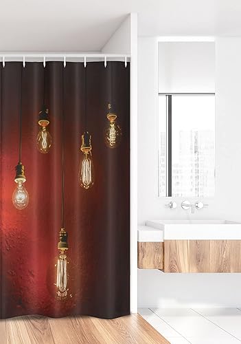 Miniatura 6 de Cortina para ducha Ambesonne con ganchos, para decoración del hogar