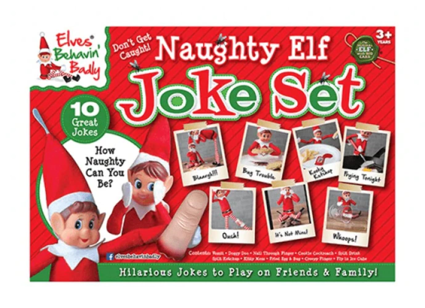 Elves Behavin' Badly Multicolour Elves Behavin Badly Naughty Elf Joke Set