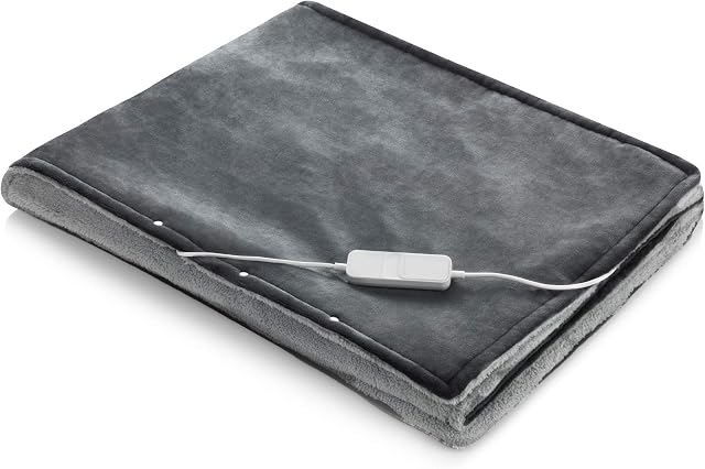 medisana HB 677 3w1 przytulny ogrzewany koc, poncho, narzuta, zmywalny, automatyczne wyłączanie, 4 ustawienia ciepła, 160 x 130 cm