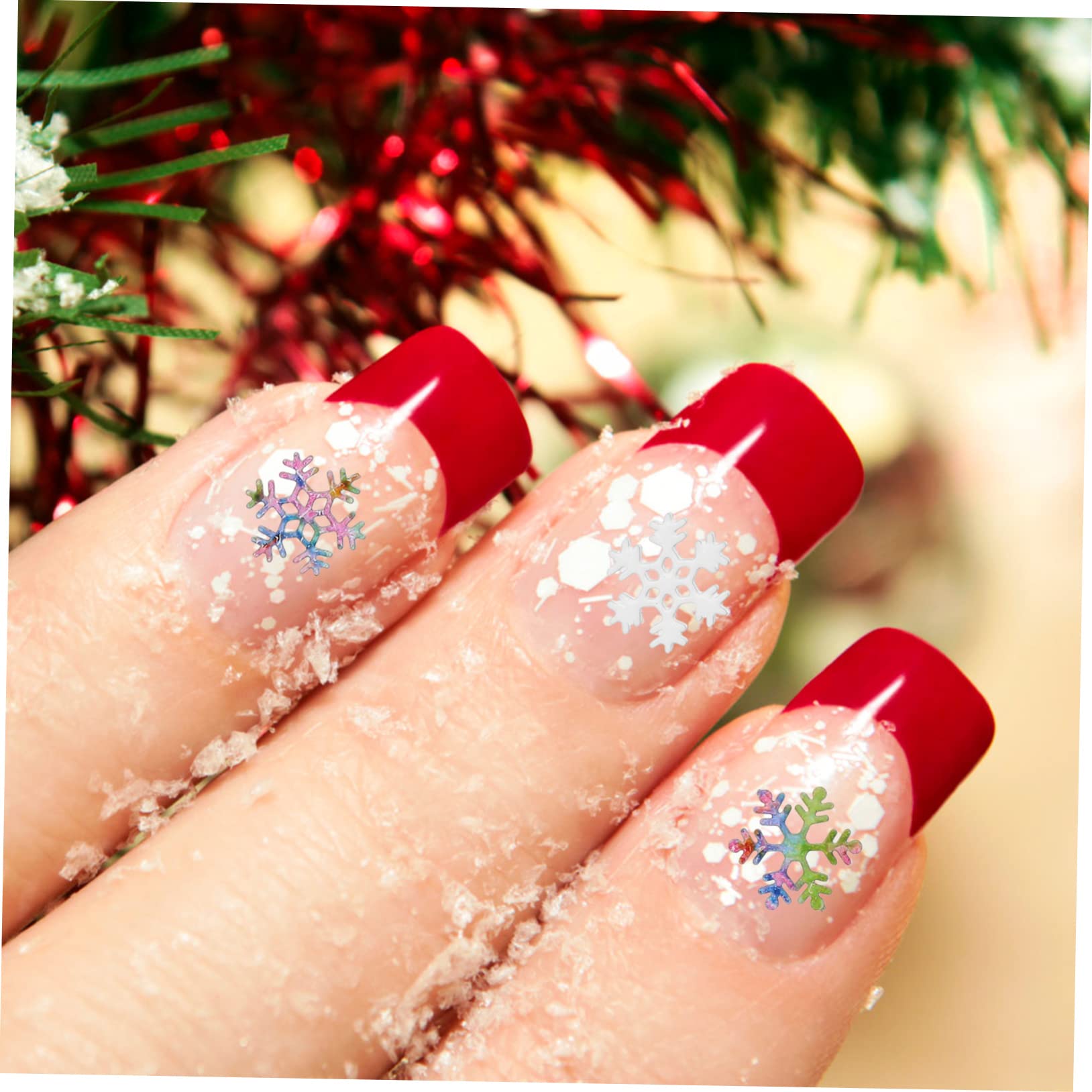 PRETYZOOM 15 Cajas Adornos Navideños Para Uñas Encanto Del Arte De Uñas De Nieve Pegatinas De Uñas Manicura Calcomanías De Arte De Uñas 3d Rostro Suministros De Uñas Lentejuelas