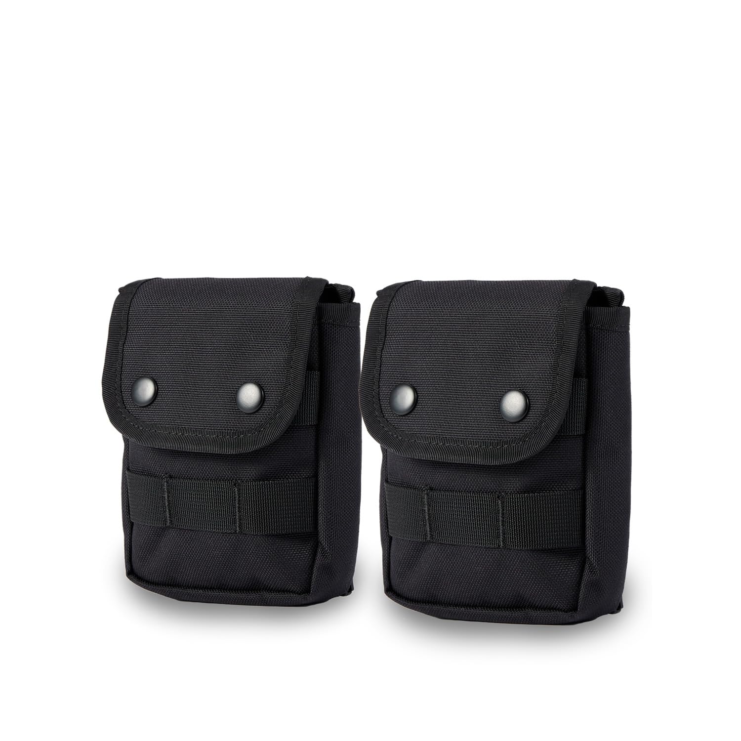 Cargo Works Black Tactical Molle EDC Pouch - Admin Pouch with Molle Attachments for Backpacks