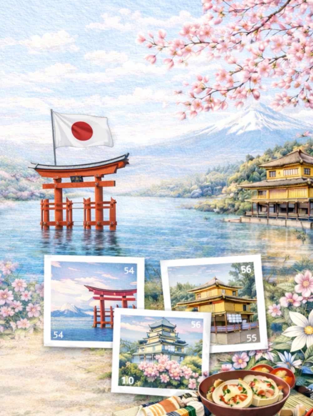 Japan Travel Scrapbook: A travel memory book to print, paste and remember your trip      Hardcover – March 5, 2026