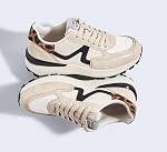 LUCKY STEP Femmes Retro Mode Casual Sneakers Platform Classic Trendy Training Anti-Slip Tennis Voyage Chaussures de marche