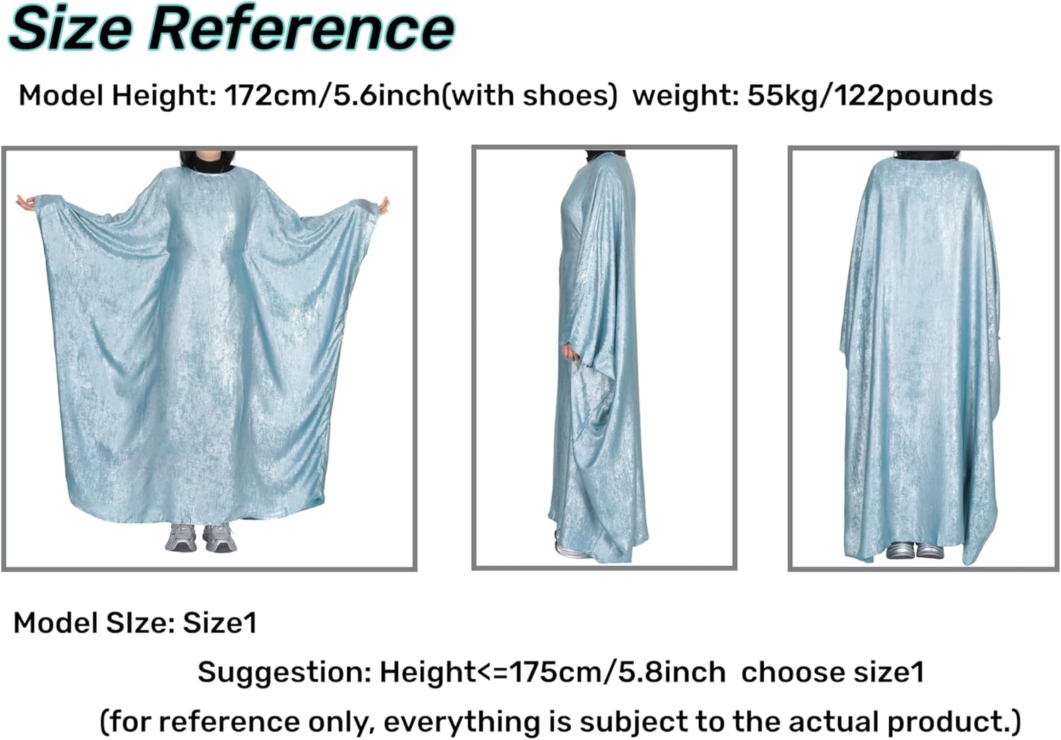 Women Prayer Abaya Dubai Bat Sleeve Dress Islamic Printed Long Robe with Belt - Image 6