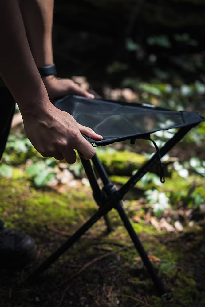 美品 ヒルサウンド HILLSOUNDO BTR スツール 17インチ ウルトラライト UL 軽量 コンパクト 折りたたみ 椅子 イス 登山 キャンプ アウトドア HILLSOUND ヒルサウンド / BTRスツール17インチ・ アウトドア