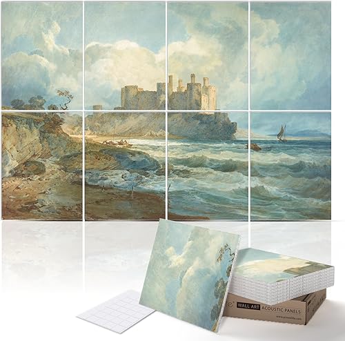 Miniatura 40 de PINWELIFE® Paneles acústicos de arte de pared, paneles absorbentes a prueba de sonido, para el hogar y la oficina, amortiguación decorativa