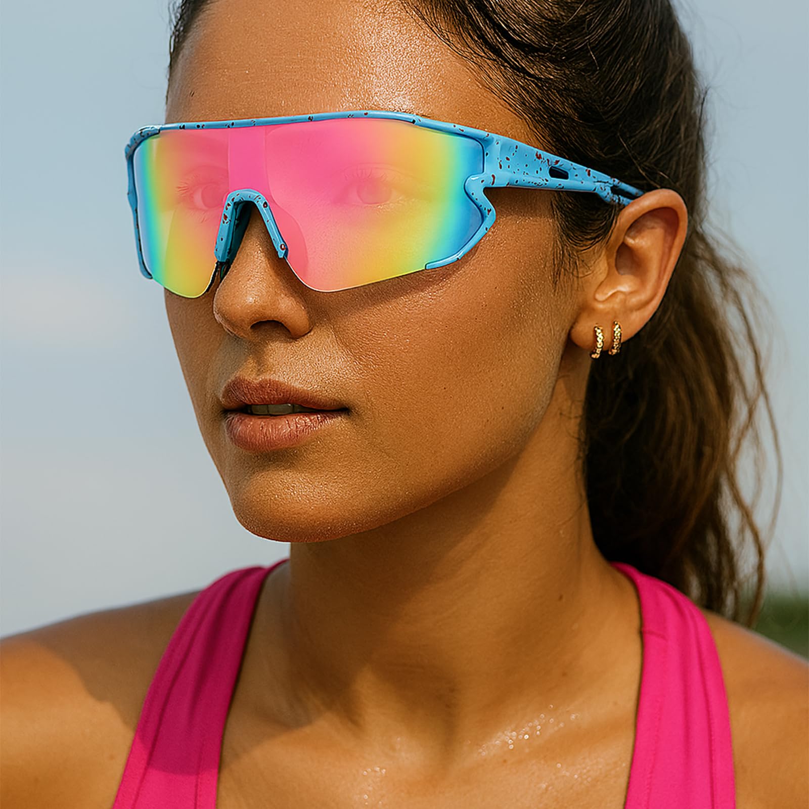 2 Coppie Di Occhiali Da Sole Da Uomo Polarizzato Da Sport Occhiali Da Sole Da Donna Polarizzati Da Bicicletta Uv400 Protezione Occhiali Da Sci, Bicicletta, Corsa