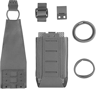YChoolco Bolsa de Cargador Individual elástica multifunción WG de 5.56 Pulgadas, táctica, MOLLE, for ametralladoras, Bolsa de Cargador Multiusos, Compatible con granadas