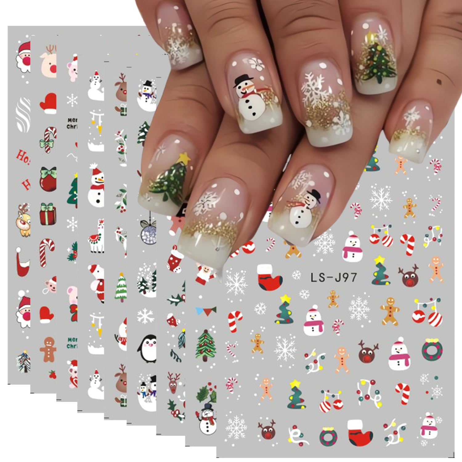 Halloween Nail Stickers - Cute Ghosts & Pumpkins -28