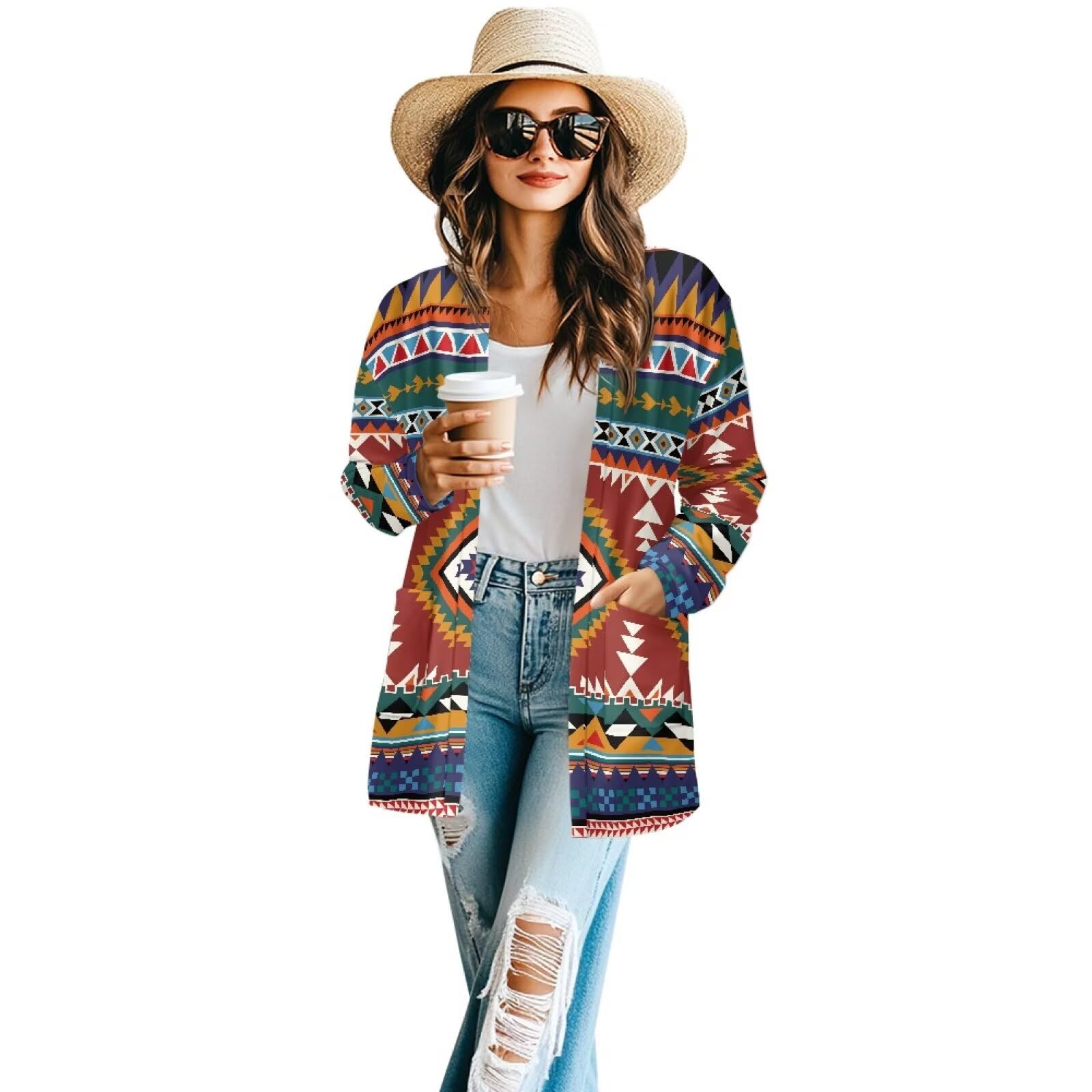 JieDa×elephant TRIBAL fabrics CARDIGAN JieDa × elephant TRIBAL fabrics CARDIGAN Elephant Tribal