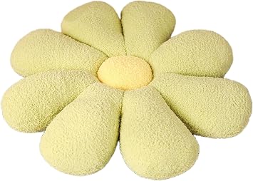 Flower Pillow Funny Cushion Floor Pillow Flower Cushion seat Cushion Sofa Cushion Bed Pillow car Cushion 31.4in, Green