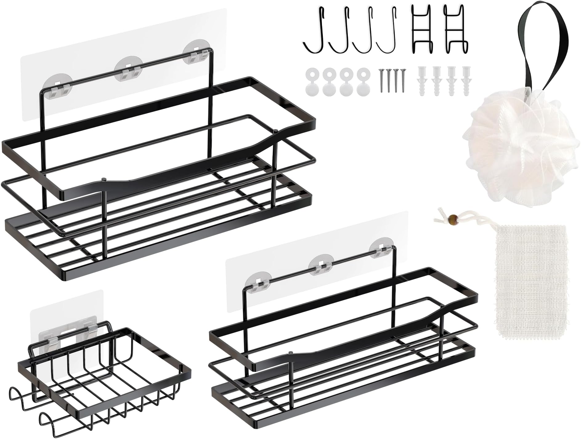 niffgaff Shower Caddy Organiser Shower Shelf Shower Storage No Drill