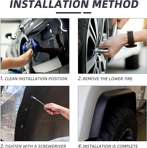 Miniatura 4 de Arco de rueda de goma flexible de 2 pulgadas para vehículos, fácil de instalar, 10.5 ft por rollo