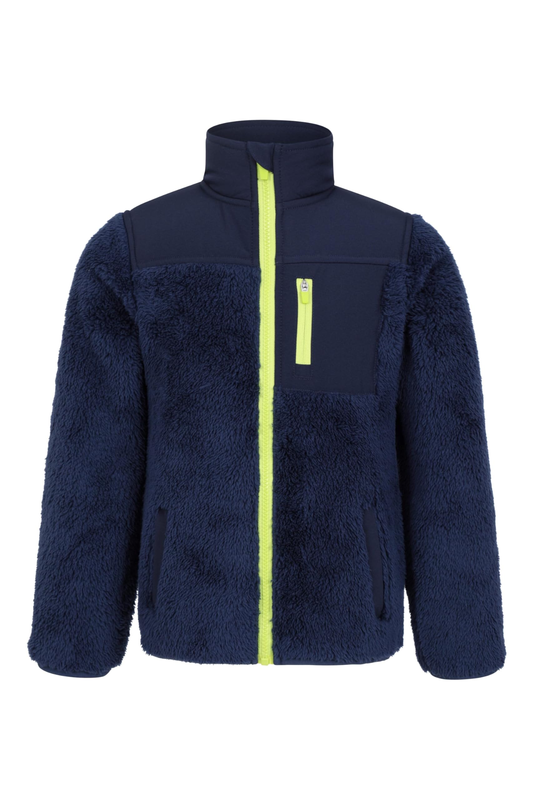 Mountain Warehouse Polaire recyclée Confortable pour Enfant - Sweat-Shirt décontracté Chaud, léger - avec Poches Avant - Idéal pour Le Camping et l'extérieur