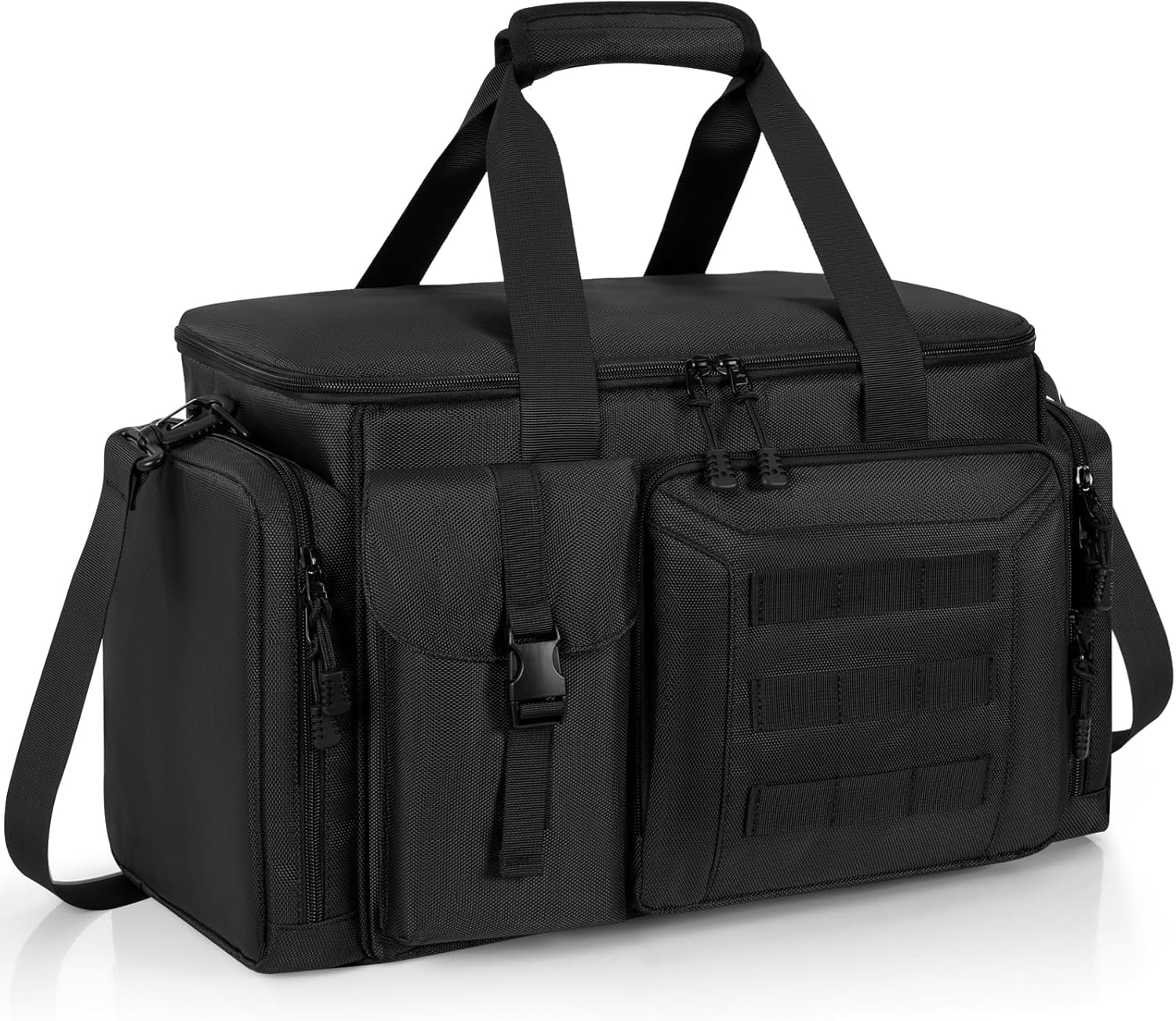 Barber Hairdresser Bag Supplies Bag with Adjustable Dividers, Barber Tools Storage Hair Clipper Case Organizer for Scissors Clippers Trimmers & Haircut Kits, Barber Travel Case