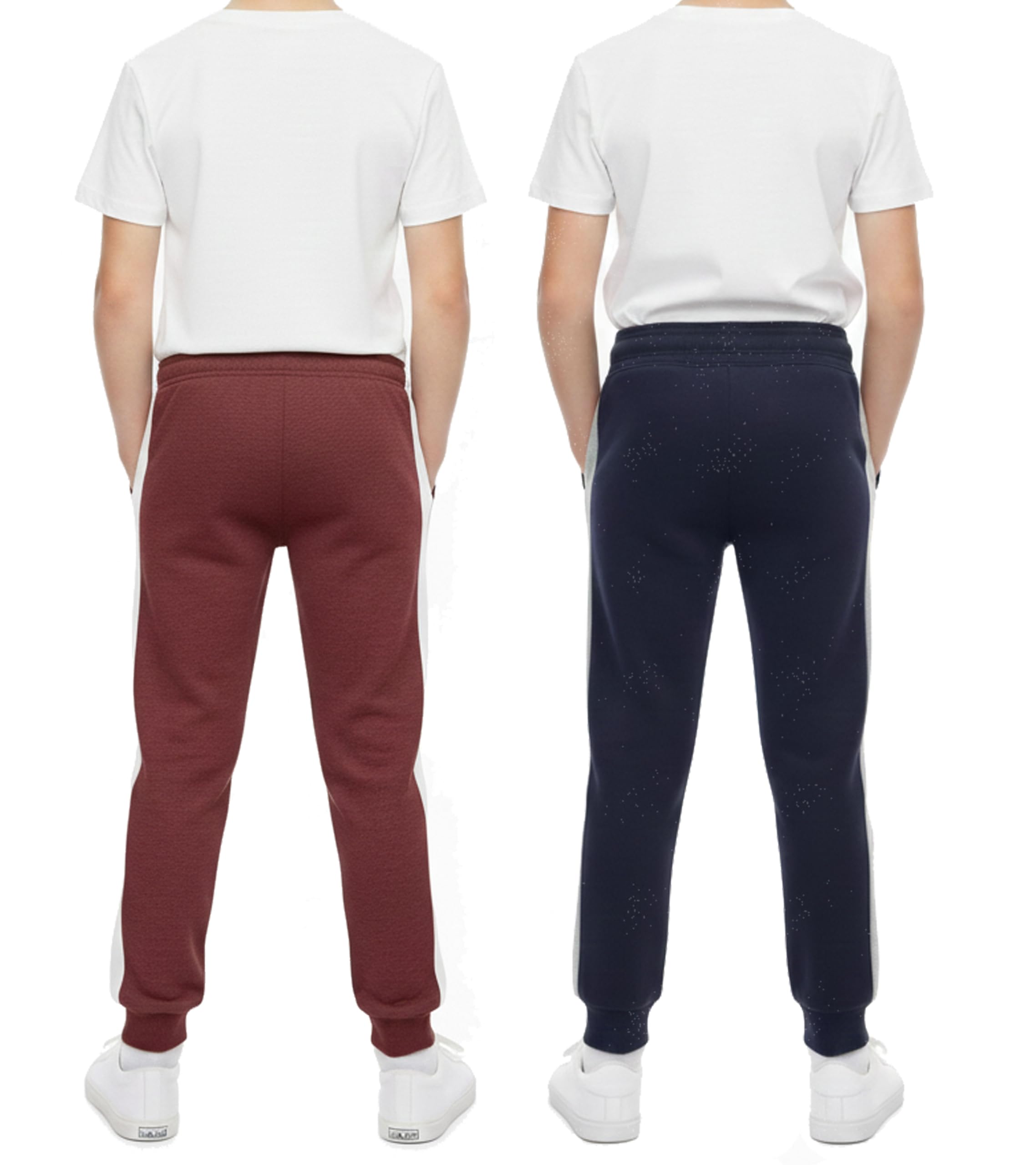 Sam & Rash Boys Fleece Warm Trackpants, Kids Jogger for Winter Session Thermal Soft and Comfort Lower for Kids (in, Age, 11 Years, 12 Years, Regular, Blue & Maroon) - Image 2 thumbnail