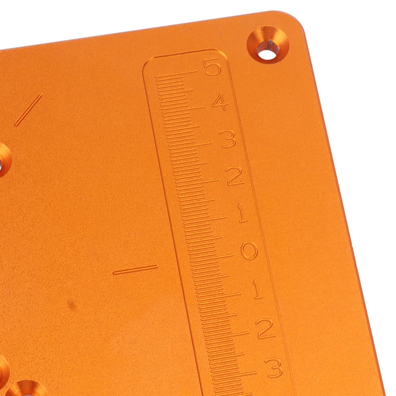 Aramox Placa de Inserción de Mesa para Enrutadores, Placa de Inserción para Mesa de Enrutador de Aleación de Aluminio, Superficie Anodizada de 23,5 X 12 Cm con 15 Accesorios para Banco de Carpintería,