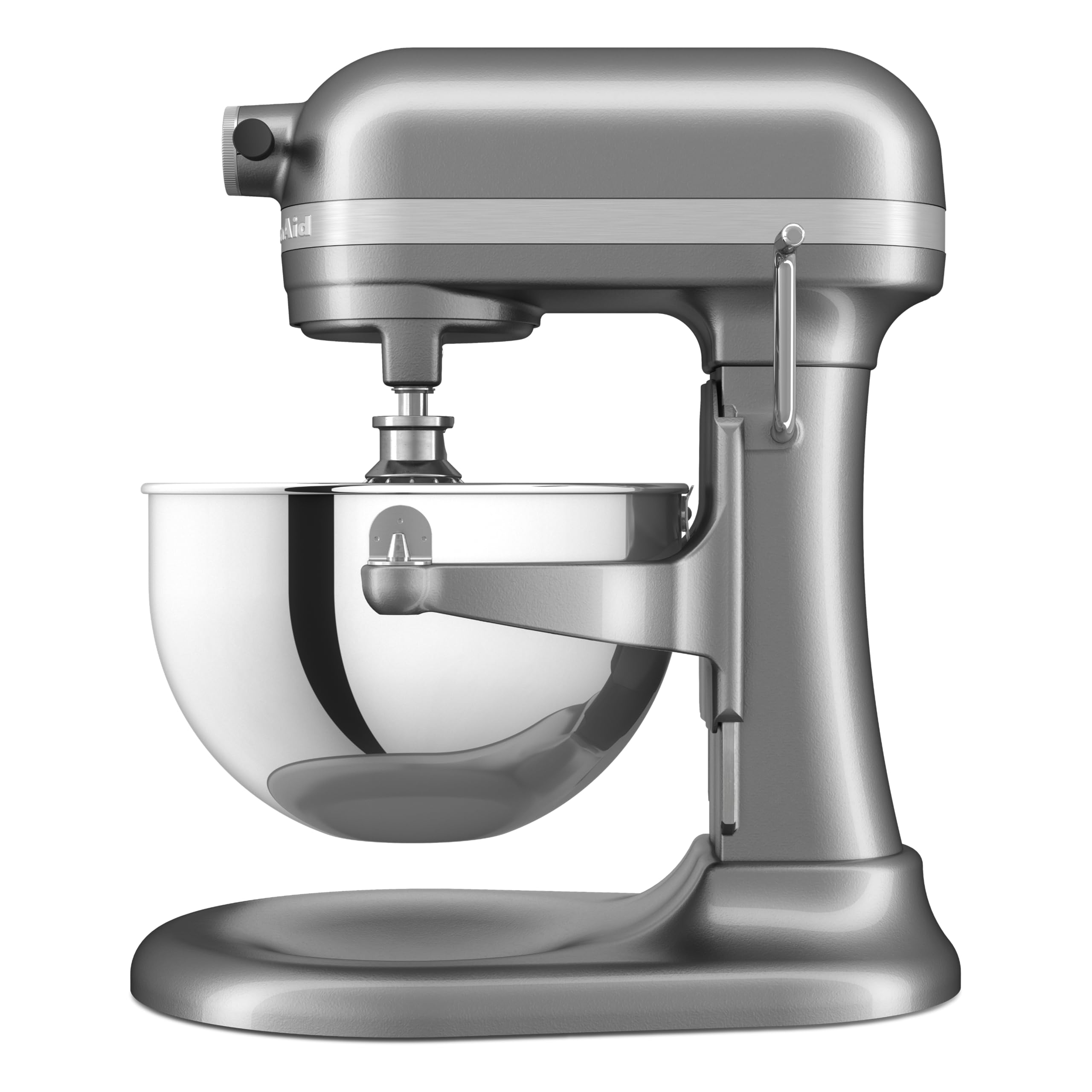 KitchenAid Batidora Amasadora Bowl-Lift 5.2L Heavy Duty, Cuerpo y Engranajes Metálicos, 11 Velocidades, Flex Edge, 67 Puntos de Contacto, Contour Silver