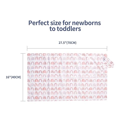 Miniatura 4 de Cambiador de pañales para bebé, cambiador portátil lavable, tapete cambiador de viaje plegable para bebé, regalos de ducha para recién nacidos,