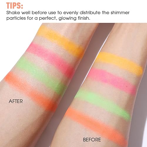 Miniatura 6 de UCANBE Spray fijador Shimmer Dewy  Spray de ajuste de maquillaje 2 en 1, fórmula ligera para un brillo radiante, niebla facial de larga duración