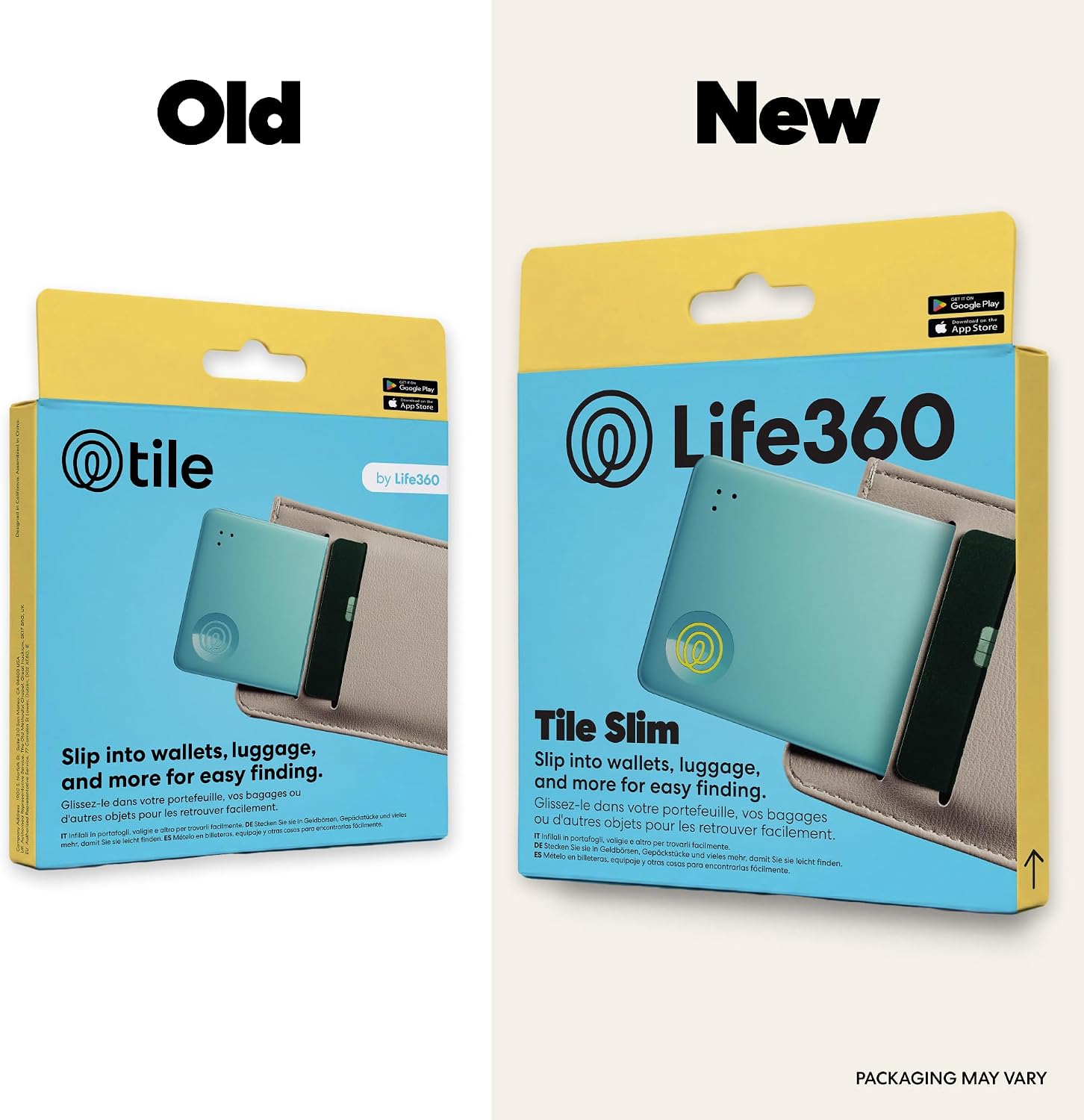 Life360 Tile Slim - Wallet Finder, Bluetooth Tracker and Item Locator for Luggage Tags, Passports and More. Both iOS and Android Compatible. Phone Finder. 1-Pack (Aqua Lemon)