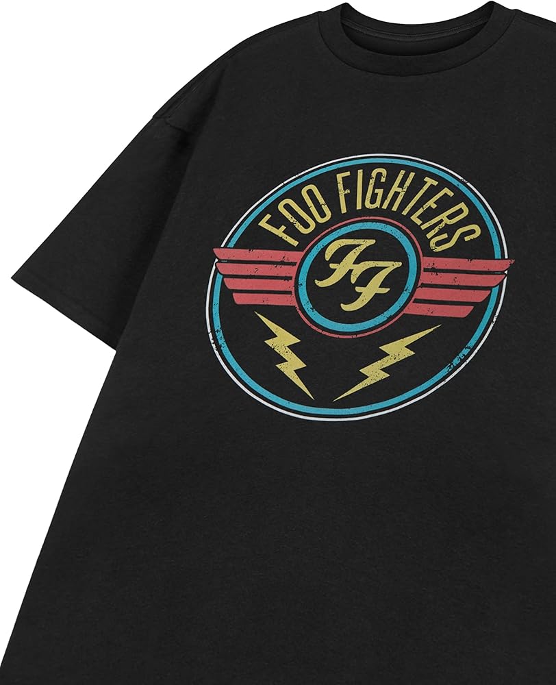 Foo Fighters Mens T-Shirt | Lightning Black Short Sleeved