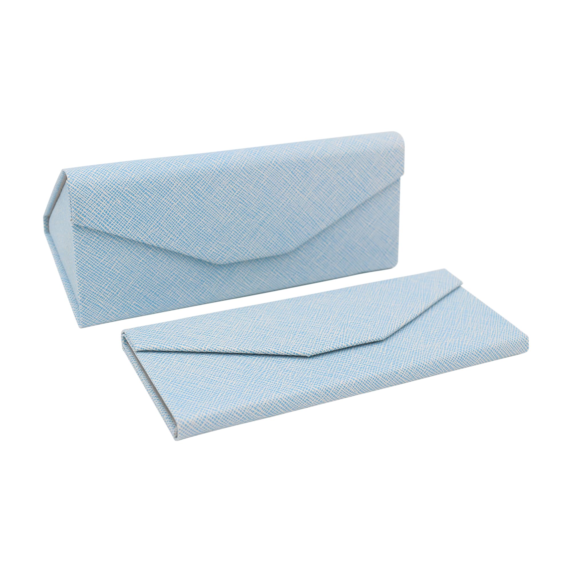 Real Sic Glasses Case for Men and Women - Magnetic Folding Hard Shell Sunglass Holder - Inspired by Solid Color